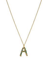 ABC Emerald Charm Necklace