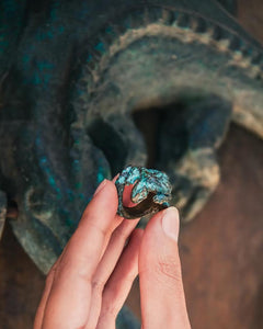 Iguana Patina Sculpture Ring
