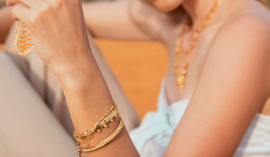 Peony Gold Plated Bracelet
