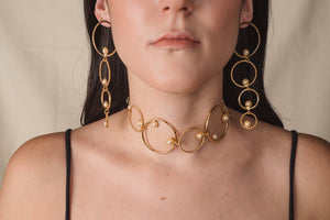 Rodas Gold Plated Earrings
