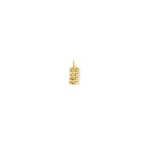 Gold Lego Brick Pendant 9 Carat Yellow Gold | Diamonds Gems