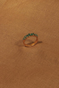 Mosaico Shades of Green Emerald Ring
