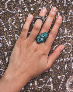 Martir Antique Patina Sculpture Ring
