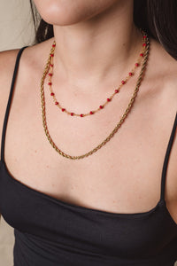 Point Gold Plated Necklace